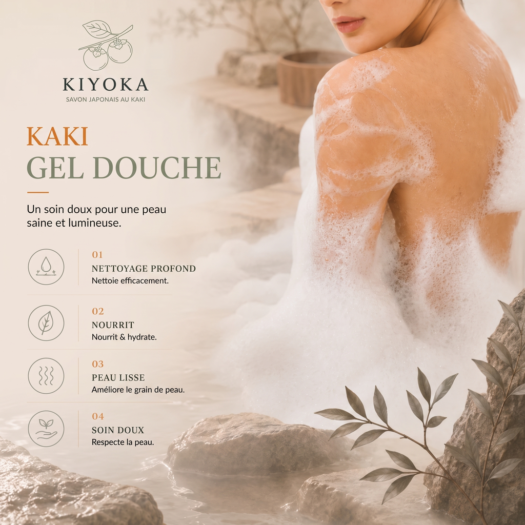 Gel Douche au Kaki